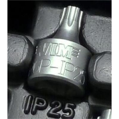 VIMTP6P-IP25 image(0) - VIM Tools T25 TORX Plus, 1/4 Inch Square Drive One Piece Design, S2 Impact Quality