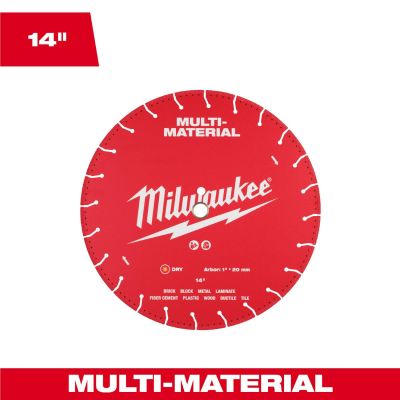 MLW49-93-9614 image(0) - Milwaukee Tool 14 inch Multi-Material Diamond Blade