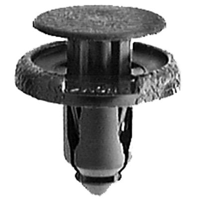 AVCAP20349 image(0) - AUVECO AP20349 Push-Type with Drive Pin Retainer, 18 mm Dia Head x 21 mm L Stem x 8 mm Hole, Nylon, Black