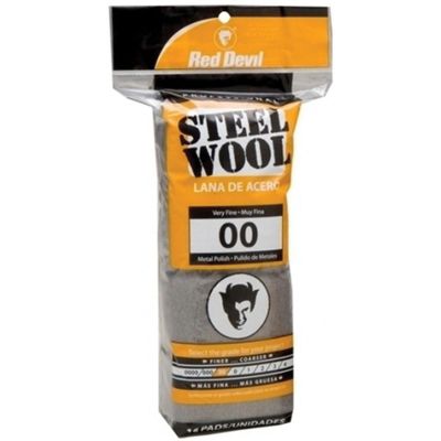 RDD0312 image(0) - Red Devil Inc 0312 Metal Polish Abrasive Wool, #00 Grade, Steel