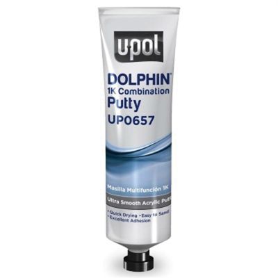 UPO0657 image(0) - U Pol Products DOLPHIN UP0657 1K Combination Putty, 200 g Tube, Olive Green, Liquid
