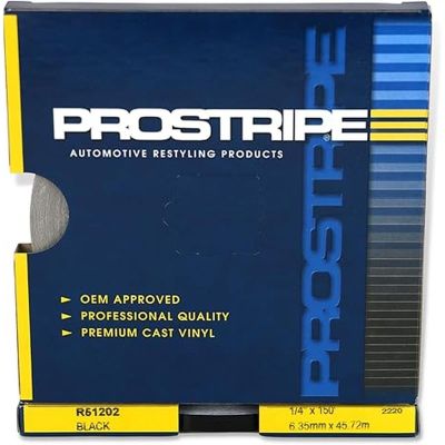 SHRR32002 image(0) - Prostripe-Stripes R32002 Single Color Multiple Striping Tape, 40 ft x 5/16 in, Black