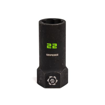 GETXCM22D image(0) - Grip Edge Tools 22mm 1/2" Dr RPT socket extractor with FORS (deep length)