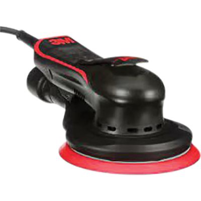 MMM33779 image(0) - 3M Electric Random Orbital Sander 33779, 150 mm (6 in), 5 mm (3/16) Orbit, 120V, Plug Type B, Vacuum-Ready, 1/Case