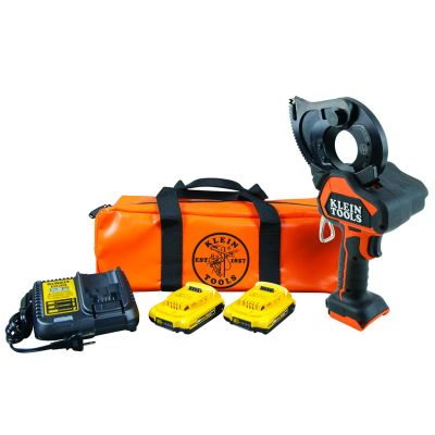 KLEBAT20GD10 image(0) - Klein Tools Battery-Operated Cu/Al Closed-Jaw Cutter, 2 Ah