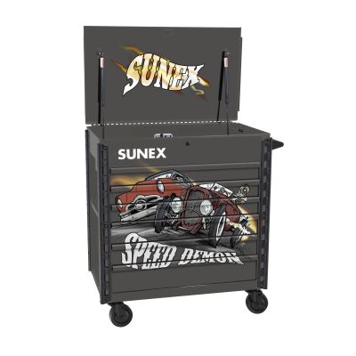 SUN8056FDSPEED image(0) - SUNEX Tony Squindo Speed Demon Full Drawer Cart - GRY