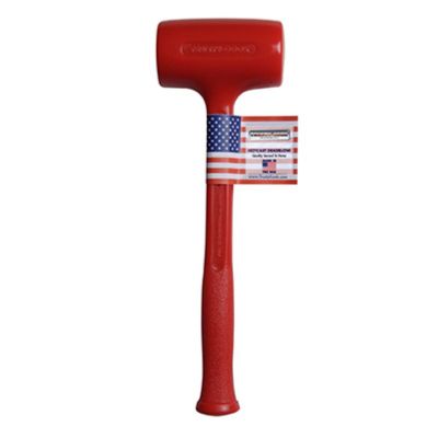 TRU3 image(0) - Trusty Cook Inc. 45 oz Soft Face Dead Blow Hammer &hyphen; Model 3 - Red