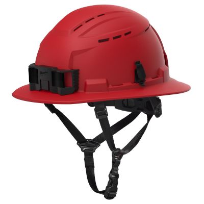 MLW48-73-1658 image(0) - Milwaukee Tool BOLT Red Full Brim Vented Safety Helmet &hyphen; Type 2, Class C