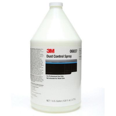 MMM6837 image(0) - 3M 6837 Dust Control Spray, 1 gal Bottle, White, Liquid