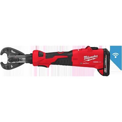 MLW2978-22 image(1) - Milwaukee Tool M18 FORCE LOGIC 6T Linear Utility Crimper Kit w/ Snub Nose Jaw
