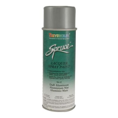 SEY98-32 image(0) - Seymour Spruce 98-32 Fast Drying Metallic Spray Paint, 16 fl-oz Aerosol Can, Aluminum, 15 sq-ft Coverage