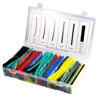 KTI07740 image(0) - K Tool International Heat Shrink Tube Assortment for Electrical 235 Piece