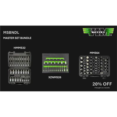 VIMTMSBNDL image(0) - VIM Tools TORX MASTER SET BUNDLE - TMS77, TMS34PF, & TMS40 (20% off)