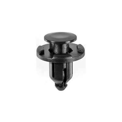 AVC21563 image(0) - AUVECO 21563 Push-Type with Drive Pin Front Bumper and Fender Retainer, 20 mm Dia Head x 15 mm L Stem, Nylon, Black