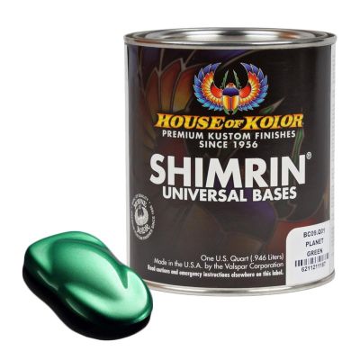 HOKC2C-BC09-Q01 image(0) - House Of Kolor SHIMRIN C2C-BC09-Q01 C2C Glamour Metallics Series Universal Basecoat, 1 qt Can, Planet Green