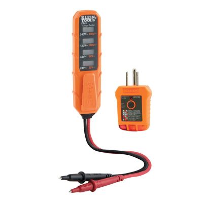 KLEET45VP image(0) - Klein Tools AC/DC Voltage and GFCI Receptacle Outlet Test Kit