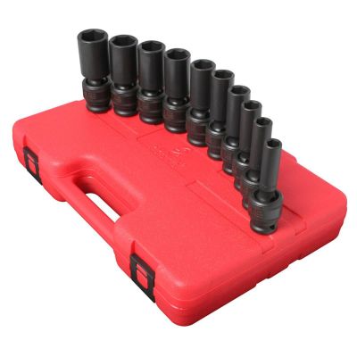 SUN2659 image(1) - SUNEX SOCKET SET IMPACT 1/2IN. DRIVE 10PC UNIV DEEP SAE