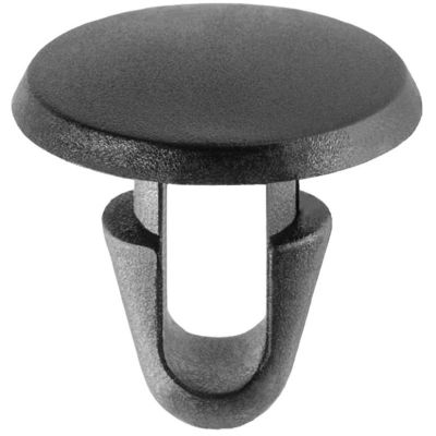 AVC18297 image(0) - AUVECO 18297 Single Head Type 6 Hood Seal Retaining Clip, 13 mm Dia Bottom Head, Nylon, Black