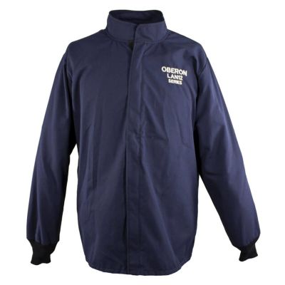 OBRLAN2ST-CT-L image(0) - OBERON Coat - Arc Flash - 12 Cal LAN Series Deluxe - Color: Navy Blue - Size: Large