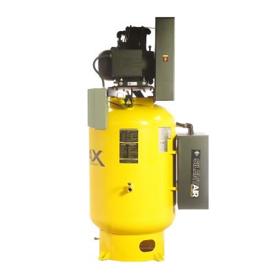 EMXESP15V120Y3 image(0) - Emax Compressor Industrial Plus 15 HP 3 PH 120 GALLON VERTICAL WITH AIR SILENCER-With 3CYL Pressure Lube Pump