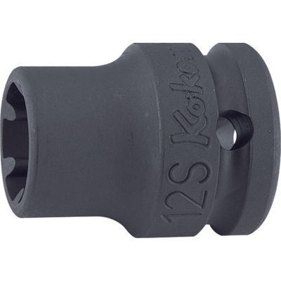 KKN14401LH-12S image(0) - Ko-ken USA 14401LH-12S 1/2 Sq. Dr. Socket 12S Length 38mm