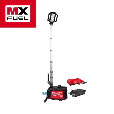 MLWMXF040-1XC image(0) - Milwaukee Tool MX FUEL ROCKET Dual Power Compact Tower 5000 Lumen Light