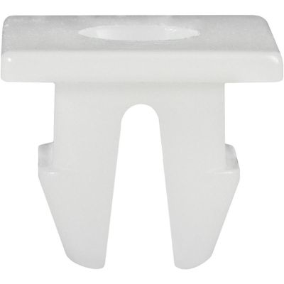 AVC20895 image(0) - AUVECO 20895 Front Bumper Nut, M5.5 mm Screw x (14 x 16 mm) Head x 10 mm L Stem, Nylon, Natural