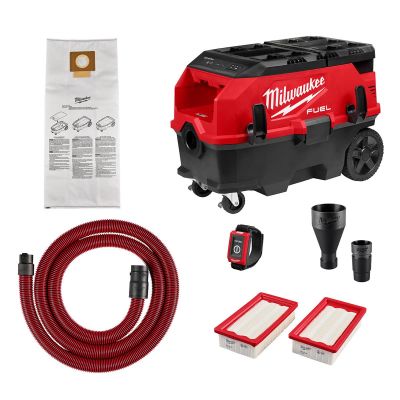 MLW0888-20 image(0) - Milwaukee Tool M18 FUEL 9 Gallon Dual Battery Dust Extractor with PACKOUT Compatibility and VACLINK