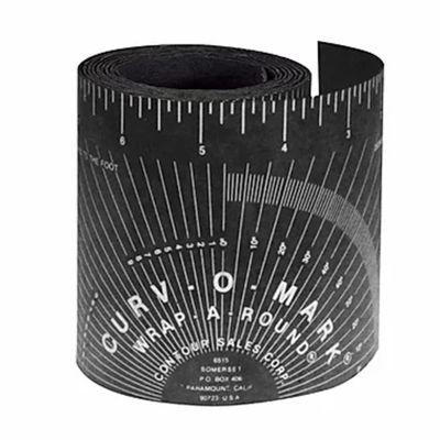 SRW14756 image(0) - Curvo-O-Mark by Jackson Safety Curv-O-Mark by Jackson Safety - XX-Large Wrap-A-Round Pipe Ruler - Black