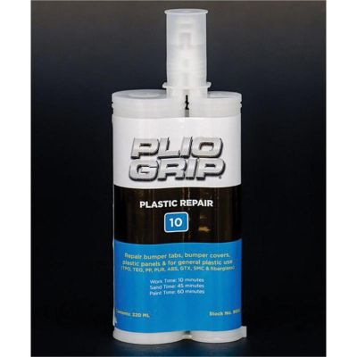 PLI8002 image(0) - PLIO-GRIP Plastic Repair 10 8002 Plastic Repair, 220 mL Cartridge, Beige (Part A), Black (Part B)