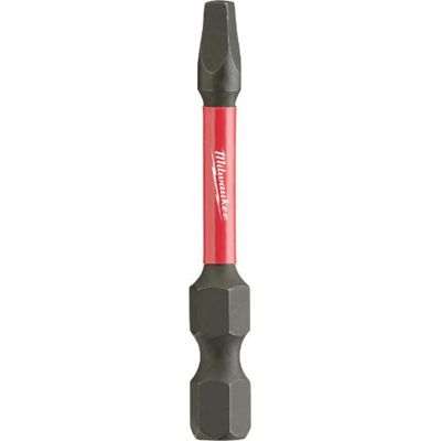 MLW48-32-4606 image(0) - Milwaukee Tool SHOCKWAVE 2" Impact Square Recess #2 Power Bits (5 PK)