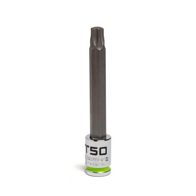 GETSTB50L image(0) - Grip Edge Tools 3/8" Dr RPT Long Star Bit Socket T50
