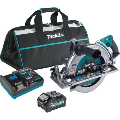 MAKGSR02M1 image(0) - Makita 40V max XGT® Brushless Rear Handle 10-1/4" Circular Saw Kit, AWS® Capable, bag, with one battery (4.0Ah)