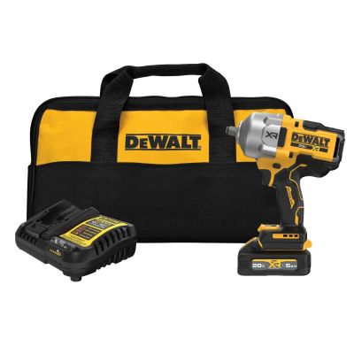 DWTDCF961GH1 image(0) - DeWalt 20V Max XR Brushless Cordless 1/2 Inch High Torque Impact Wrench With Hog Ring Anvil Kit With XR Powerstack