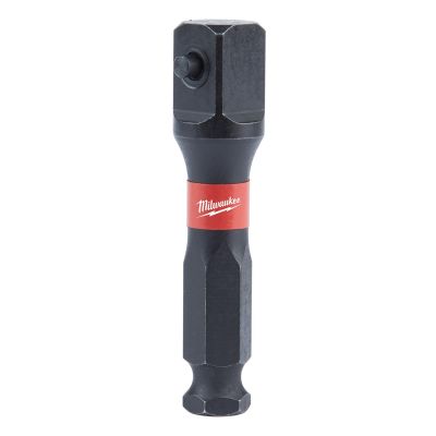 MLW48-32-5100 image(0) - Milwaukee Tool SHOCKWAVE Lineman's 7/16" to 1/2" Impact Socket Adapter
