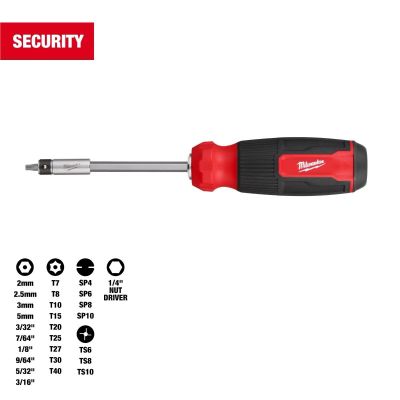 MLW48-22-2911 image(0) - Milwaukee Tool 27-in-1 Security Multi-Bit Screwdriver