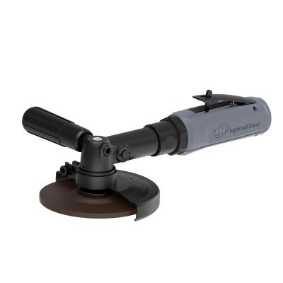 IRT444 image(0) - Ingersoll Rand Extended Air Angle Grinder, 4 Inch Type 27 Wheel, 14,000 RPM, 0.9 HP, 3/8 Inch-24 Thread, Rear Exhaust