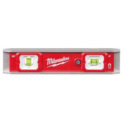 MLW48-22-5105 image(0) - Milwaukee Tool 9 Inch Torpedo Level with Lighted Vials