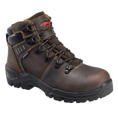 FSIA7401-7.5M image(0) - Avenger Work Boots Foundation - Men's Boots - Carbon Nano-Fiber Toe - IC|EH|SR|PR - Brown/Black - Size: 7.5 - D - (Regular)
