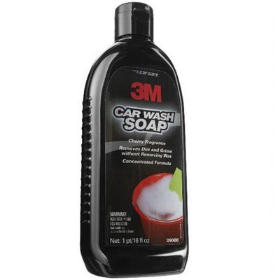 MMM39000 image(0) - 3M 39000 Auto Care Car Wash Soap, 16 fl-oz Bottle, Orange/Red, Liquid