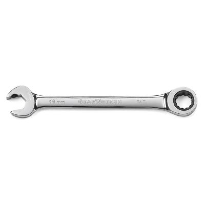 KDT85518 image(1) - GearWrench 18mm 72-Tooth 12 Point Open End Ratcheting Combination Wrench