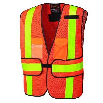 SRWV1030150U-OS image(0) - Pioneer Pioneer - All-Purpose Mesh Vest - Hi-Vis Orange - One Size Fits Most