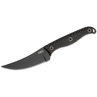 CRK2709 image(0) - CRKT (Columbia River Knife) Clever Girl SK-5 Powder Coat Plain Blade Fixed Blade Knife with Sheath G10 Handle - Black