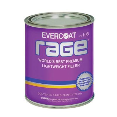 FIB105 image(1) - Fibre glass Evercoat Rage 100105 Lightweight Premium Body Filler, 750 mL Can, Gray, Liquid
