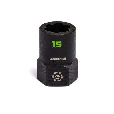 GETXBM15 image(0) - Grip Edge Tools 15mm 3/8" Dr RPT Socket Extractor with FORS (Standard Length)