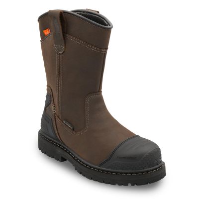 FSIA7387-9EE image(0) - Avenger Work Boots Hammer MAX Wellington - Internal MET - Men's - CN|EH|PR|WP|Mt|HR|SR|SF|B&W - Brown - Size: 9 - EE - (Extra Wide)