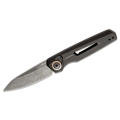 KER7550 image(0) - Kershaw Launch 11 Automatic Push-Button Lock Drop Point Blade EDC Folding Knife -Black - $1000 Min Vendor Direct Auto Knives Only. Cannot Ship to CA, CT, DE, MN, VT. Contact Sales Rep.