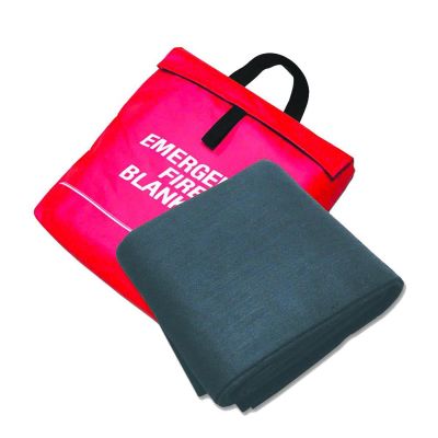 SRWS97453 image(0) - Sellstrom SoftShield&trade; Carbon Fiber Felt High Temp Emergency Fire Blanket w/ Carrying Pouch