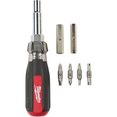 MLW48-22-2881 image(0) - Milwaukee Tool 13in1 Cushion Grip Screwdriver with Schrader Bit