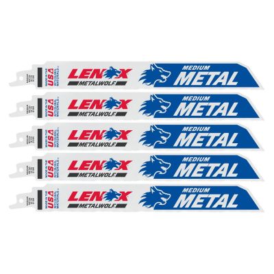 LEX201809118R image(0) - Lenox Tools METALWOLF WAVE EDGE Reciprocating Saw Blades 18 TPI 229 x 25 x 0.9 mm 5/PK